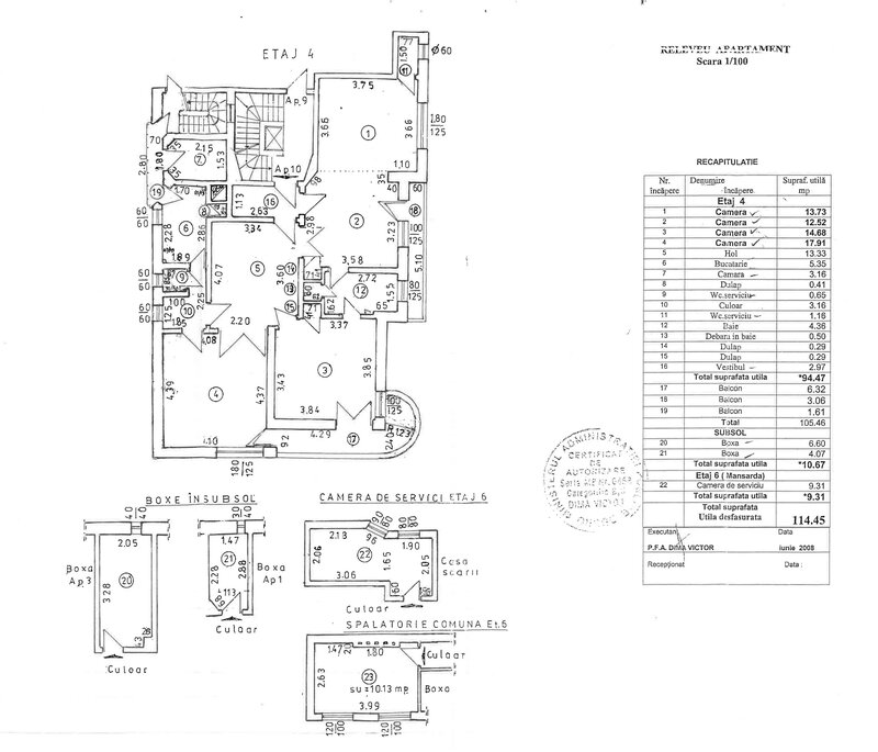 Universitate, 10 minute metrou, pe Armeneasca, renovat complet, centrala,
